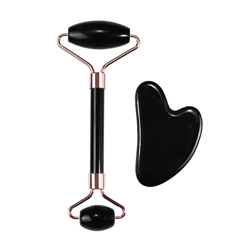 Coffret Gua Sha & Rouleau Visage – Cristaux Naturels