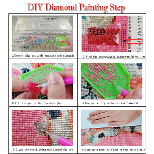 Diamond Painting Mont Fuji Sakura – Kit complet broderie diamant 5D