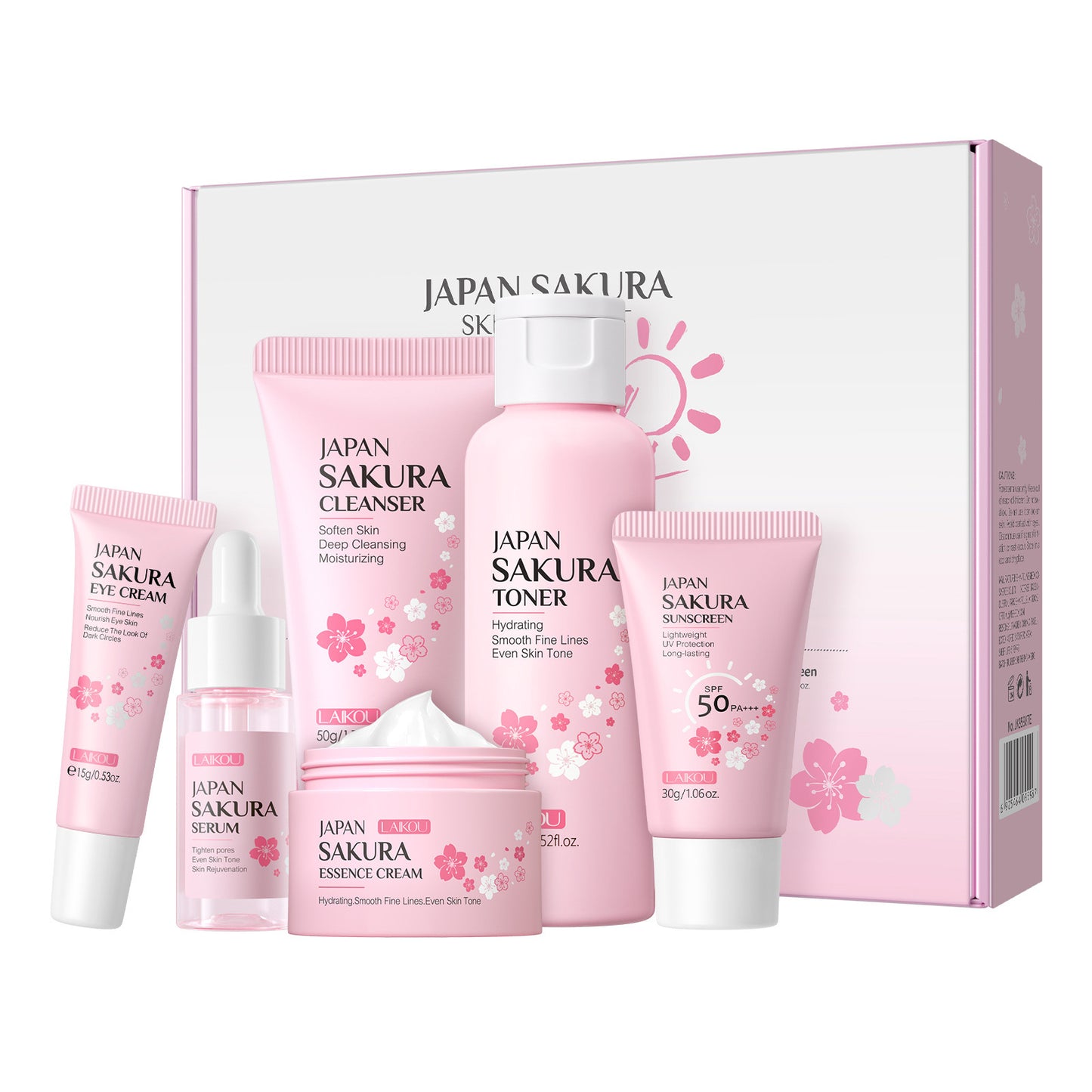 Coffret Rituel Sakura – Soin du visage 6 pièces