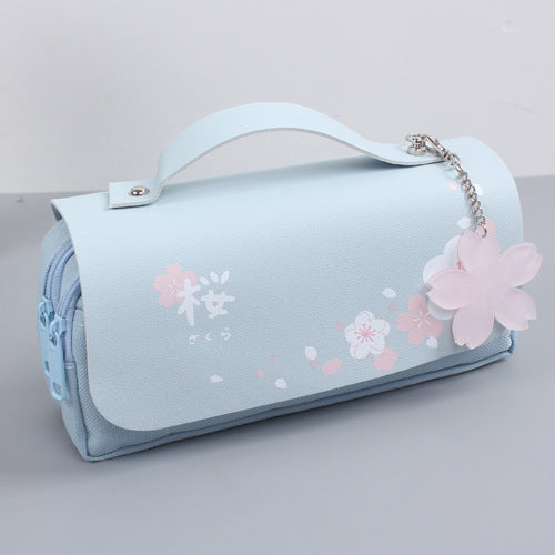 Trousse Sakura Zippée – Élégance & Rangement Fleuri