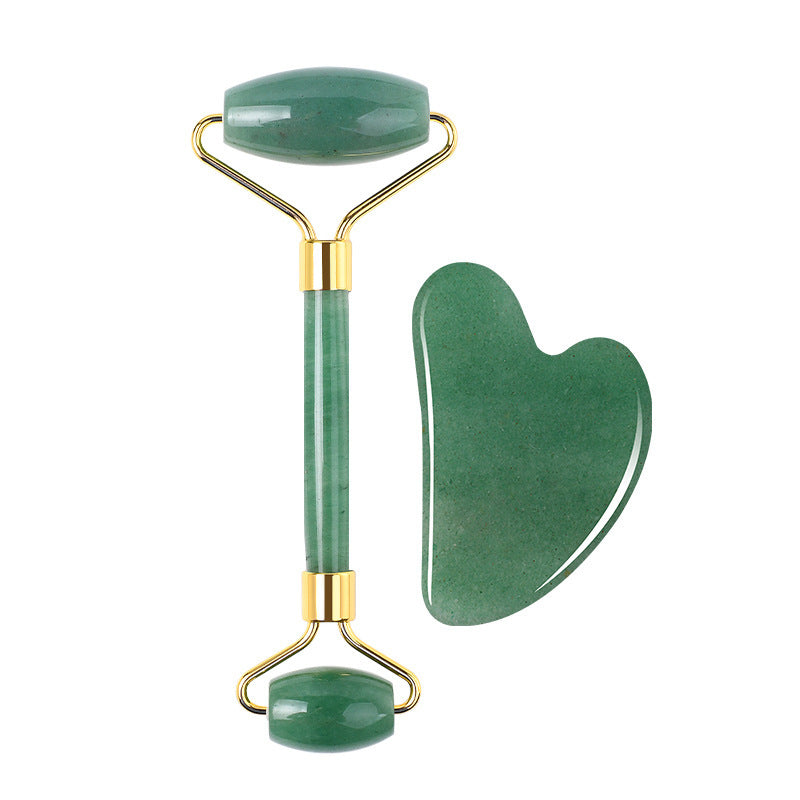 Coffret Gua Sha & Rouleau Visage – Cristaux Naturels
