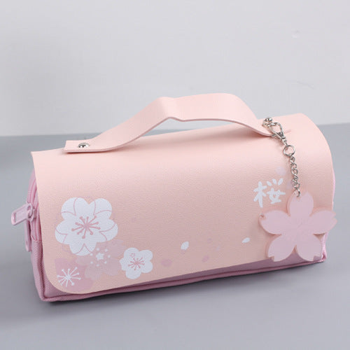 Trousse Sakura Zippée – Élégance & Rangement Fleuri