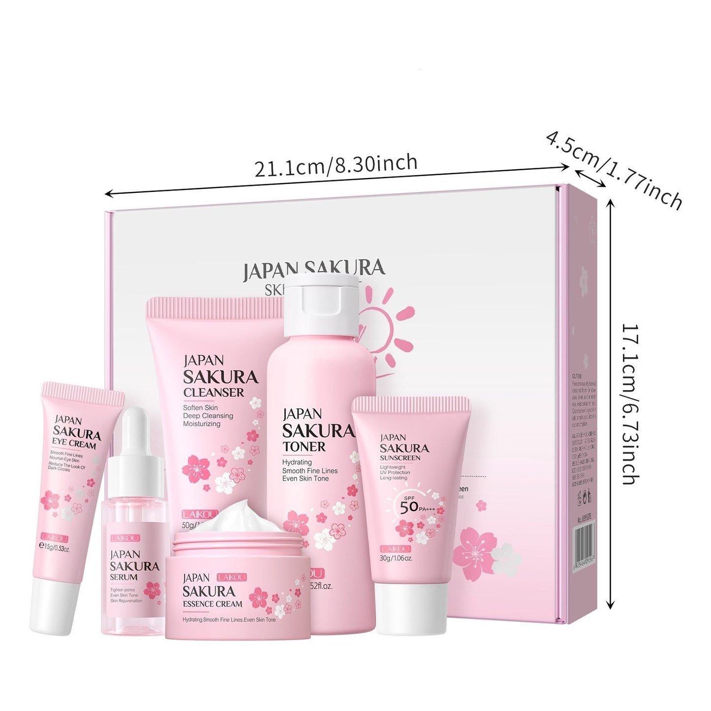 Coffret Rituel Sakura – Soin du visage 6 pièces