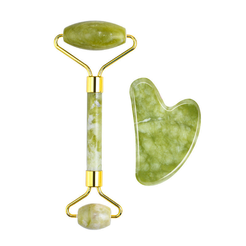 Coffret Gua Sha & Rouleau Visage – Cristaux Naturels