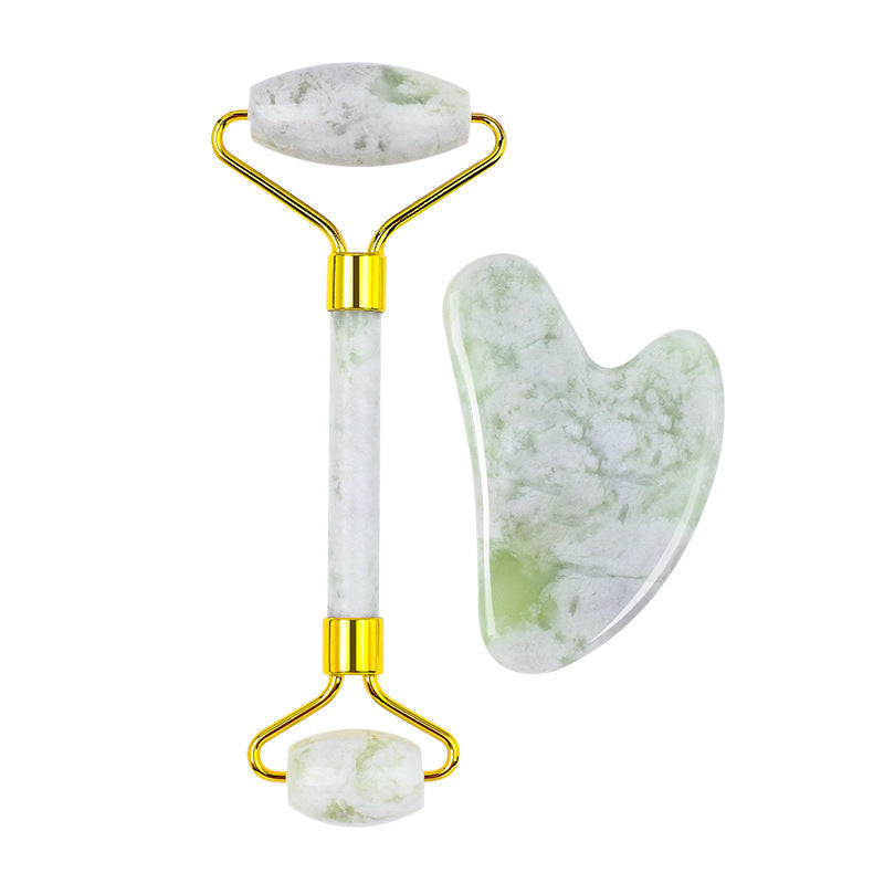 Coffret Gua Sha & Rouleau Visage – Cristaux Naturels