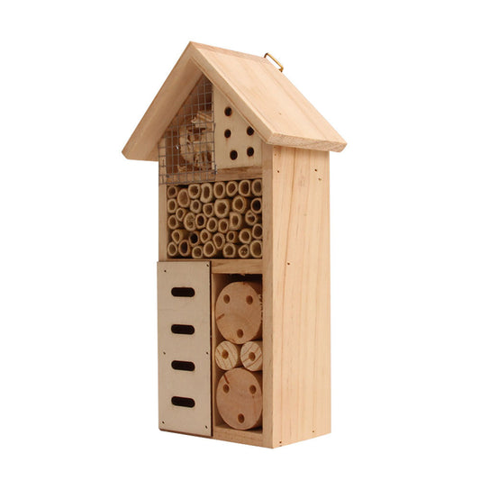 Hôtel à insectes en bois – Refuge pour abeilles, coccinelles & insectes utiles