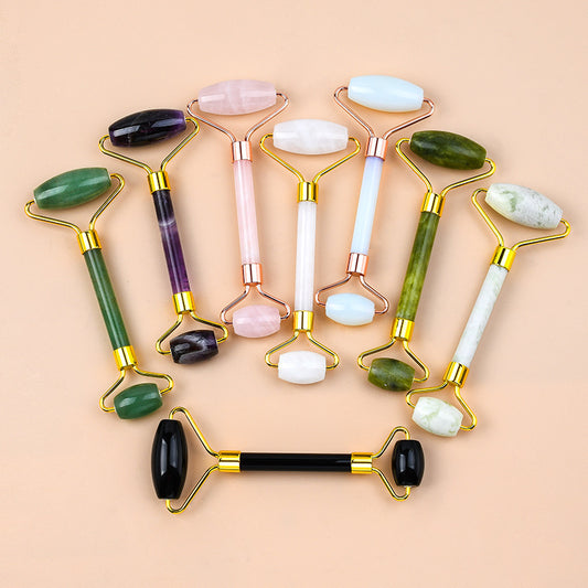 Coffret Gua Sha & Rouleau Visage – Cristaux Naturels